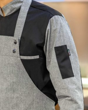 Grembiule CITY Nero/Grigio Melange - immagine 2