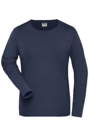 Ladies' BIO Stretch-Longsleeve Work - SOLID - immagine 6