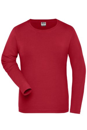 Ladies' BIO Stretch-Longsleeve Work - SOLID - immagine 8
