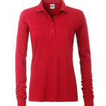 Ladies' Workwear Polo Pocket Longsleeve