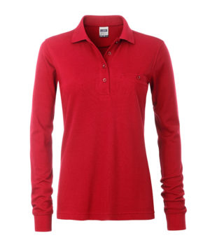 Ladies' Workwear Polo Pocket Longsleeve