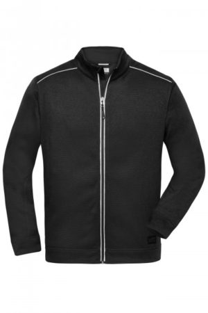 Men's Knitted Workwear Fleece Jacket - SOLID - - immagine 2
