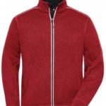 Men's Knitted Workwear Fleece Jacket - SOLID -
