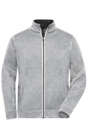 Men's Knitted Workwear Fleece Jacket - SOLID - - immagine 6