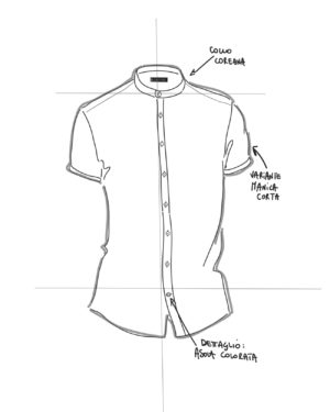 Camicia COREANA UNISEX Manica Corta - immagine 4