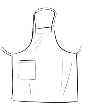 Grembiule PETTORINA Bianco - immagine 2