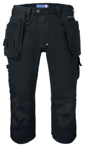 Pantaloni 3/4 Canvas Multitasche - Stretch - 5529
