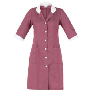 Camice ORTENSIA_Poly_Cot_bordeaux