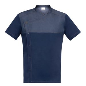 Casacca LAPO_Visco_Poly_Ela_jeans blu