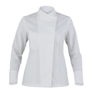 Giacca NORA Poli_Cot_Ela_bianco
