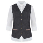 Gilet SANSA_Cot_Poly_Ela_nero