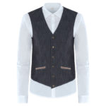 Gilet SNOW_Cot_Poly_Ela_nero
