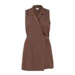 Kimono ALLEGRA_Visco_Poly_Elast_jeans marrone