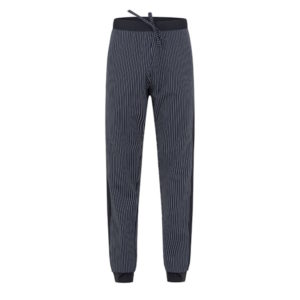 Pantalone IVAN_Cot_gessato nero