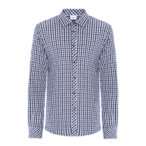 Camicia BORIS_Cot_Ela_quadretto marrone