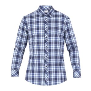 Camicia BORIS_Cot_Ela_scozzese blu